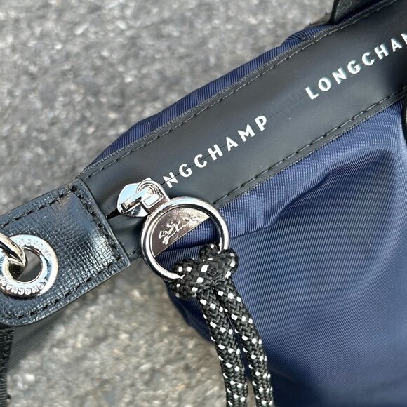 Longchamp Blue and Black Tote Bag - Picture 4 of 7